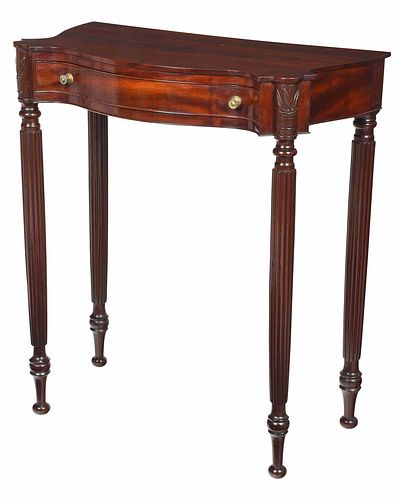 Fine Salem Federal Carved Mahogany Pier Table