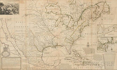 North America. Herman Moll (1654-1732) A New Map of the North Parts of America claimed by France under ye Names of Louisiana, Mississip