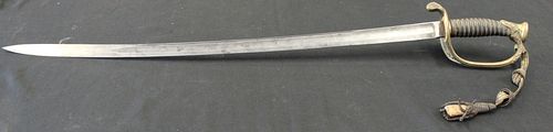 Model 1850 US Sword No Scabbard Etched Blade