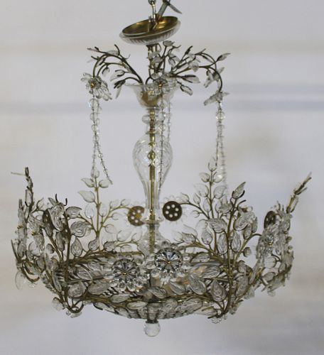 Attributed To Maison Bagues Chandelier.