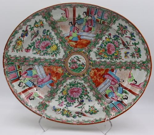 Chinese Export Rose Medallion Serving Tray.