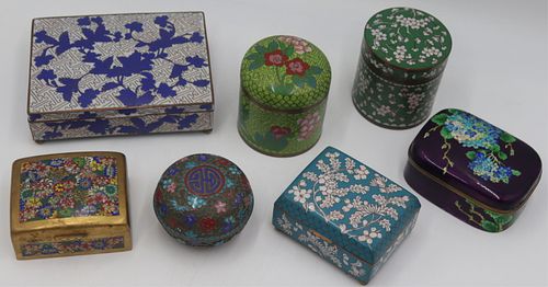 Grouping of Asian Cloisonne and Enamel.