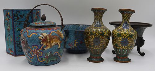 Grouping of Asian Cloisonne.