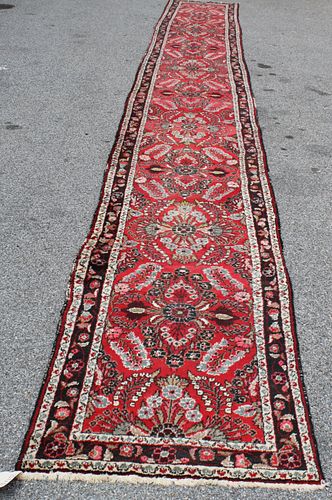 Vintage & Finely Hand Woven Sarouk Style Runner