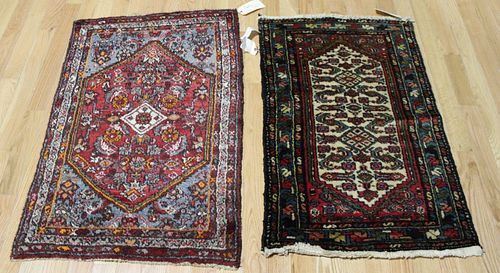 2 Antique And Finely Woven Area Carpets.
