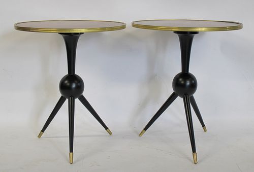 A Pair Of Quality Tables With Ebonised