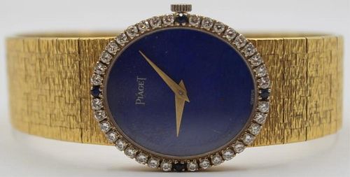 JEWELRY. Lady's Piaget 18kt Gold and Diamond Watch