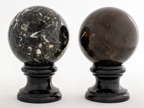Neoclassical Style Polished Stone Spheres, 2