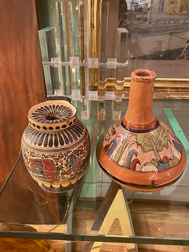 Pair Ethnic Pottery