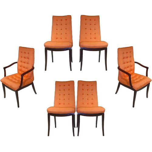Set of Six Directional Dining Chairs