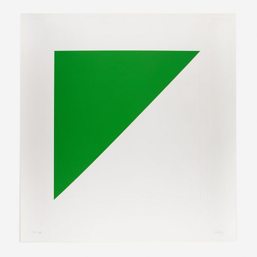 Ellsworth Kelly (American, 1923-2015) Green Curve with Radius of 20' (from For Meyer Schapiro)