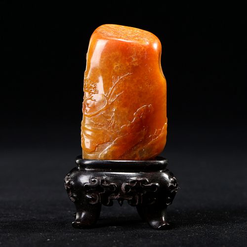 A SOAPSTONE CARVING