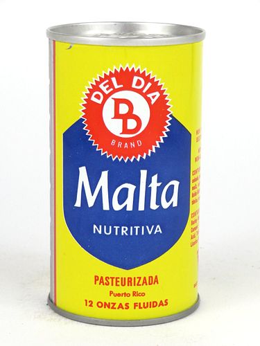 1968 Del Dia Malta 12oz Tab Top T58-28