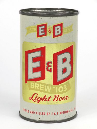 1954 E&B Brew "103" Light Beer 12oz Flat Top 58-31