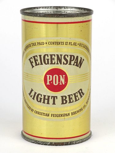 1945 Feigenspan P.O.N. Beer 12oz Flat Top 63-05