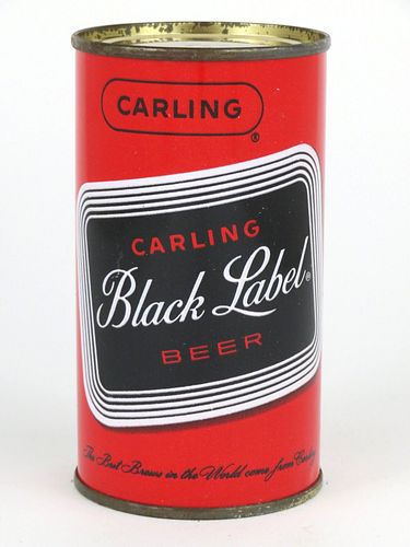 1962 Carling Black Label Beer 12oz Flat Top 37-40.2