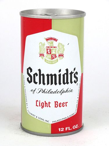 1973 Schmidt's Of Philadelphia Light Beer 12oz Tab Top T122-29