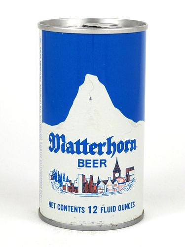 1969 Matterhorn Beer 12oz Tab Top T92-01