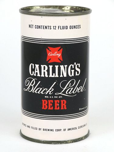 1953 Carling Black Label Beer 12oz Flat Top 38-13