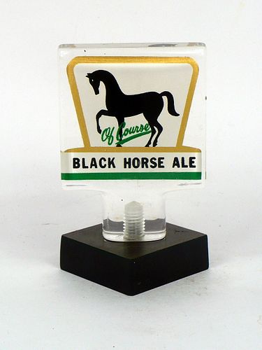 1963 Black Horse Ale  Acrylic Tap Handle 