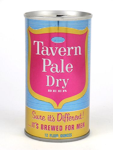1967 Tavern Pale Dry Beer 12oz Tab Top T123-33
