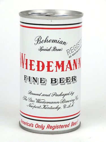 1967 Wiedemann Beer (Continental) 12oz Tab Top T134-29