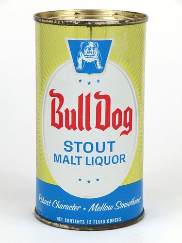1958 Bull Dog Stout Malt Liquor 12oz Flat Top 45-38