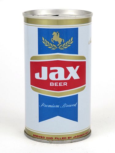 1967 Jax Beer (Dull Gold) 12oz Tab Top T83-03