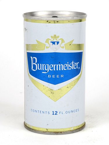 1968 Burgermeister Beer 12oz Tab Top T51-24v
