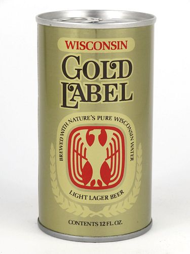 1973 Wisconsin Gold Label Beer 12oz Tab Top T135-19