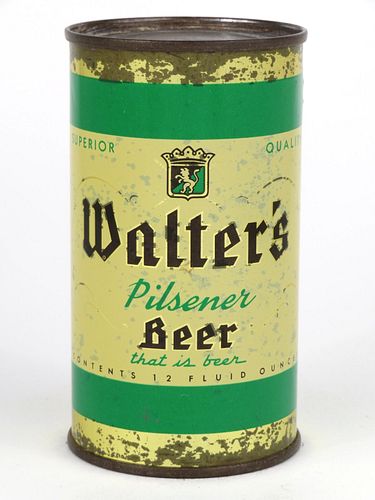 1957 Walter's Pilsener Beer 12oz Flat Top 144-21