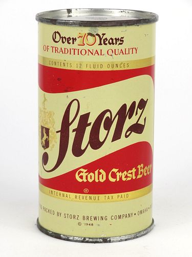 1948 Storz Beer 12oz Flat Top 137-17