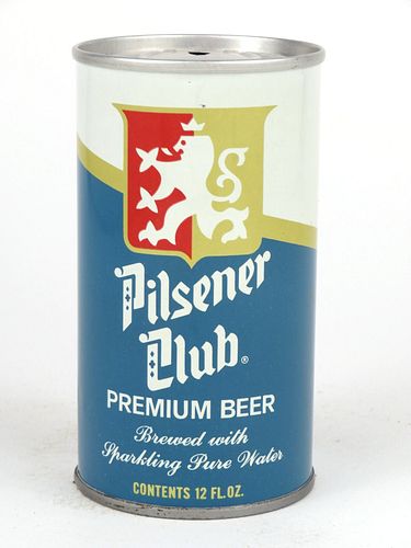 1968 Pilsener Club Premium Beer 12oz Tab Top T109-29