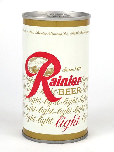 1969 Rainier Light Beer 12oz Tab Top T111-39.1