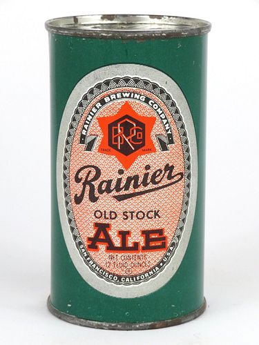 1955 Rainier Old Stock Ale 12oz Flat Top 117-27
