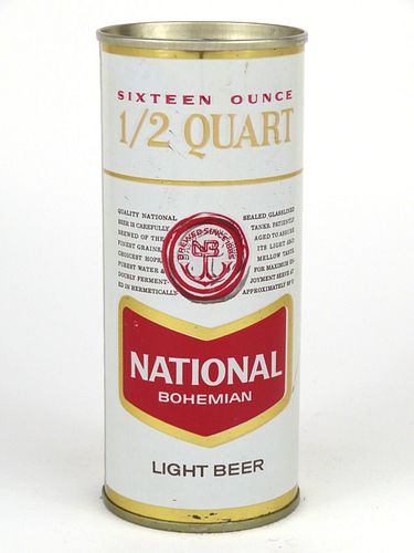 1970 National Bohemian Light Beer 16oz  One Pint Tab Top T157-31
