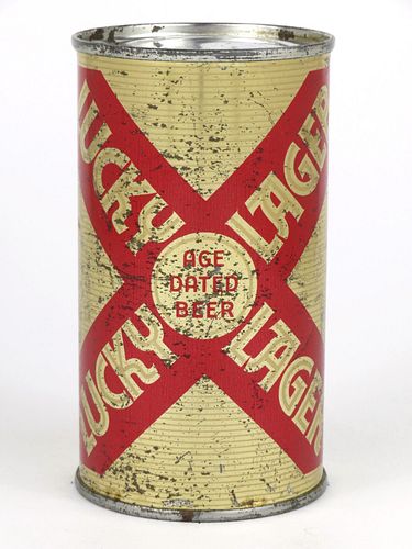 1954 Lucky Lager Beer 12oz Flat Top 92-26