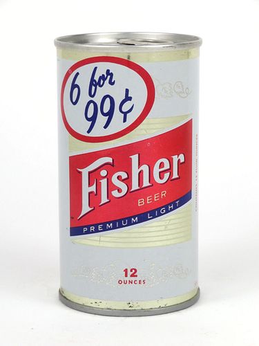 1968 Fisher Beer 12oz Tab Top T65-06
