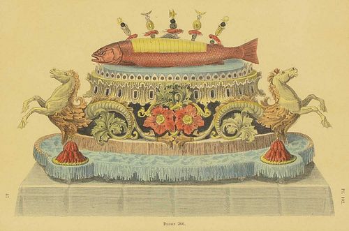 A set of fourteen Dubois & Bernard coloured lithographic prints,