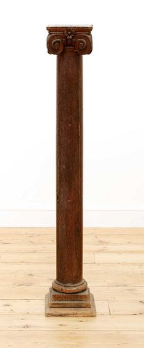 An oak column,