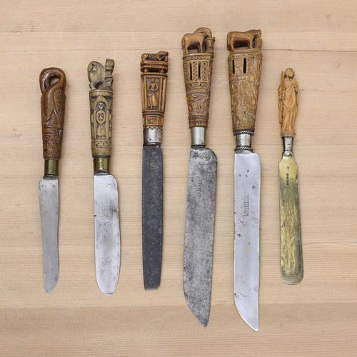 Five Dutch and German steel knives,