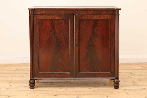 A Regency mahogany side cabinet,