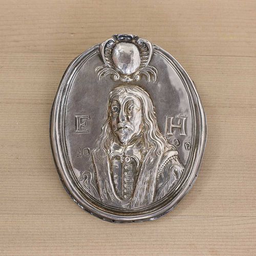 A Queen Anne Britannia standard silver alms badge,