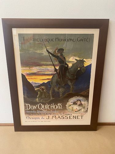 Antique Opera Poster Don Quixote 