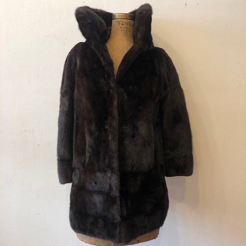 Short Black Mink Coat
