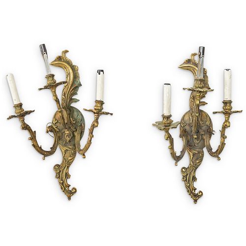 Neoclassical Gilt Bronze Sconce