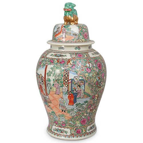 Chinese Lidded Porcelain Urn