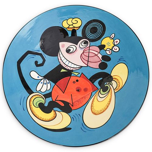 Ward Kimball Signed Mickey Mouse Plate