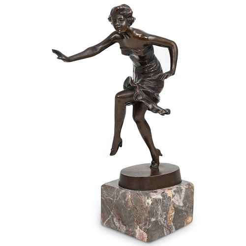 Dancing Female Bronze Sculpture