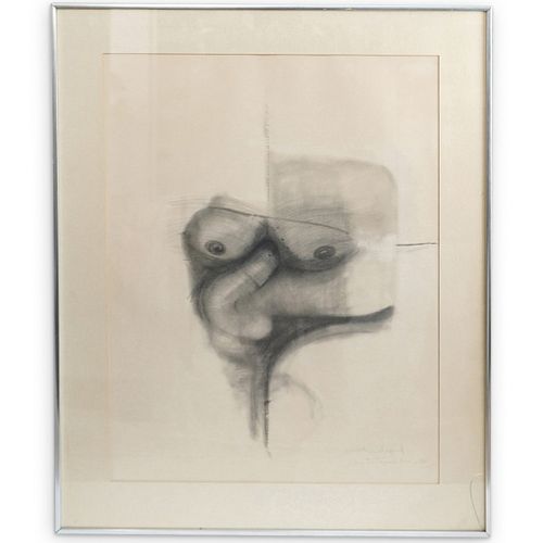 Agustin Fernandez (1928 - 2006) Erotic Graphite on Paper